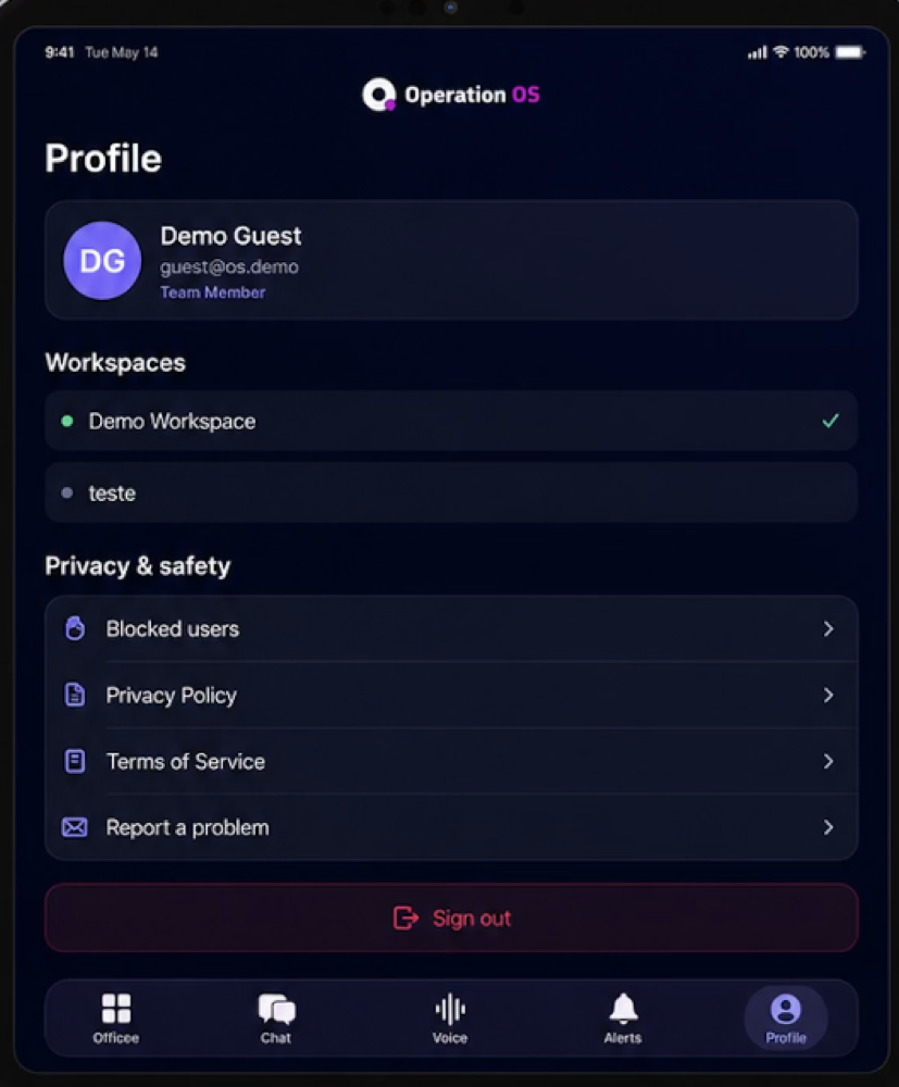 OPOS interface